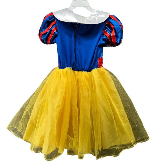 Disney Girls 4T 5T 6/6X Snow White Princess Dress Costume Tulle 4-6X - Picture 2 of 9